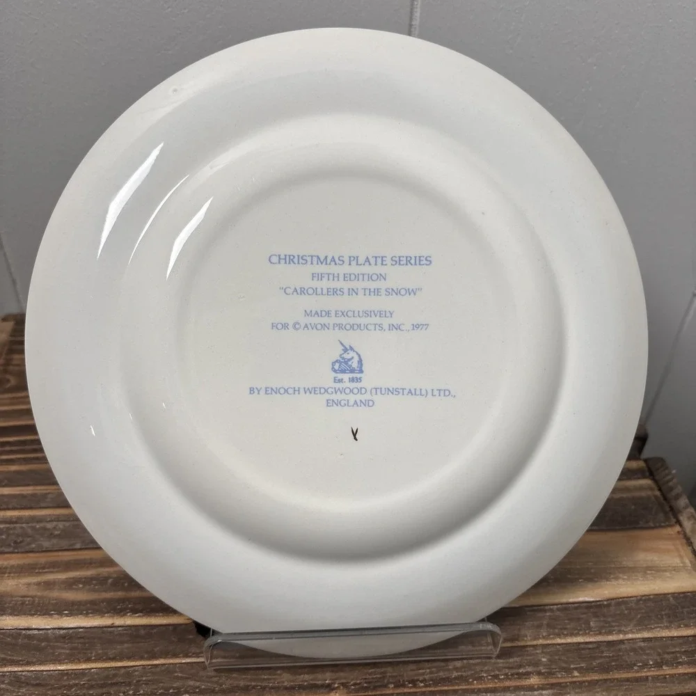VTG Avon Christmas Plate 1977 